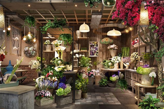 绽放的艺术：鲜花店效果图设计的魅力探索(图1)