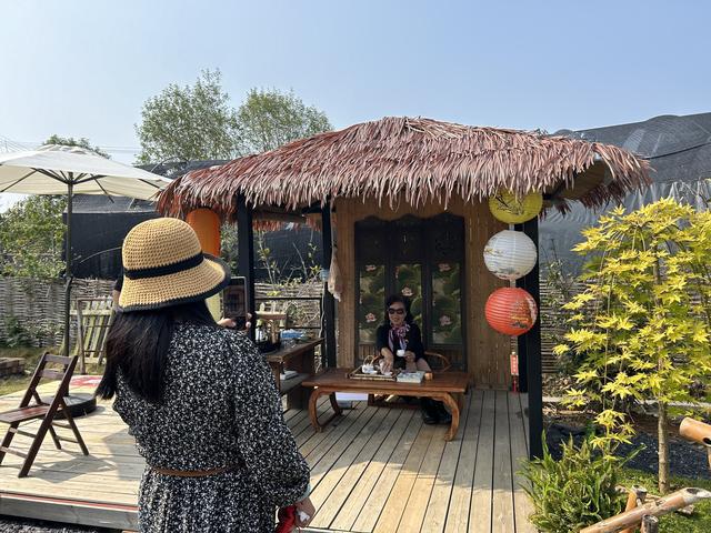 叠彩花卉基地不少商户转型打造休闲花园(图1)