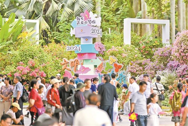 人潮花海秋日共赏2024深圳簕杜鹃赏花周盛大开启超20万平米花海迎客(图2)