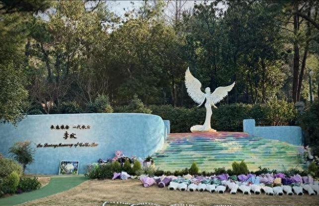 曝李玟墓地遭区别对待！杂草丛生鲜花被堆放一边知情人透露原因(图13)