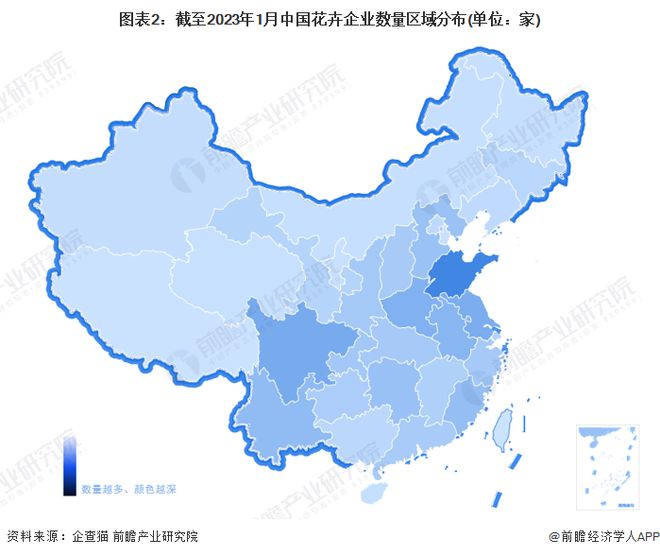 2023年中国花卉行业区域结构特征分析生产布局区域特色突出【组图】(图2)
