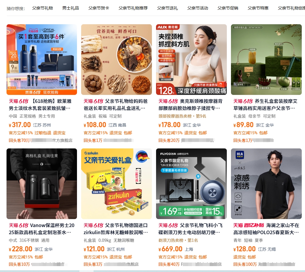 中国蓝观察丨“老爸经济”升温这届儿女爱送什么礼物？(图1)