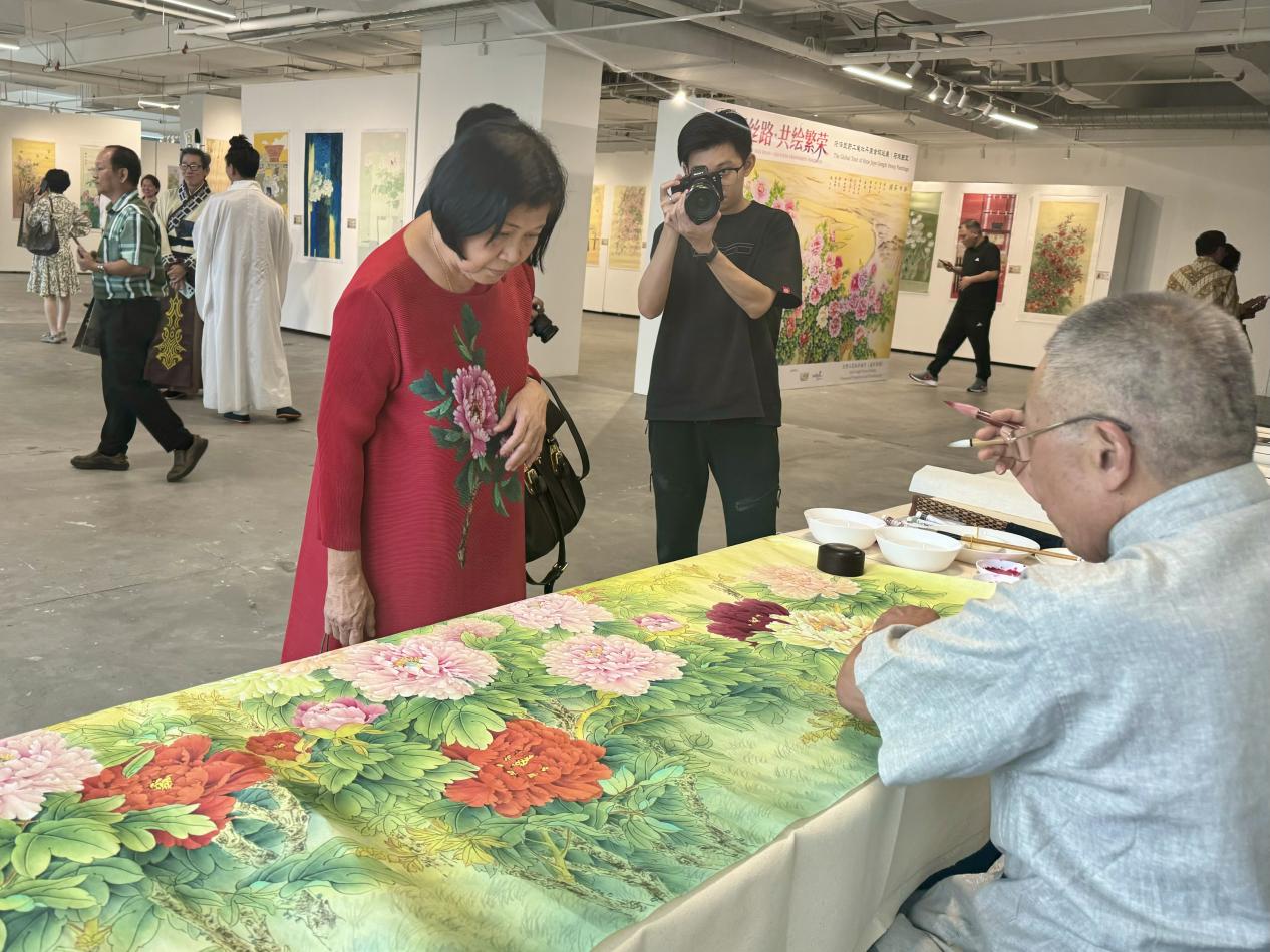 菏澤巨野工筆牡丹畫全球巡展吉隆坡溫情開展(图4)