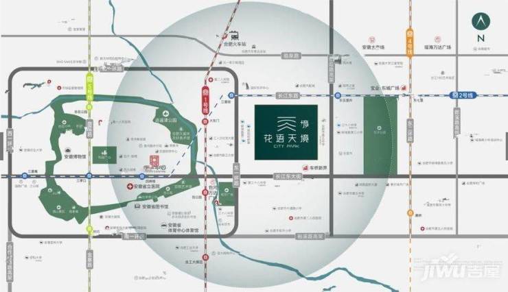 合肥中国铁建花语天境房价楼盘户型周边配套交通地图户型图售楼部电话号码(图1)
